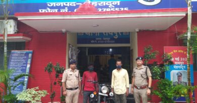 सार्वजनिक स्थान पर हुड़दंग करने वाले युवकों को दून पुलिस ने पहुँचाया सलाखों के पीछे