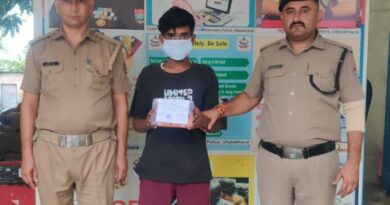 चोरी की घटना को अंजाम देने वाले अभियुक्त को पुलिस ने किया गिरफ्तार