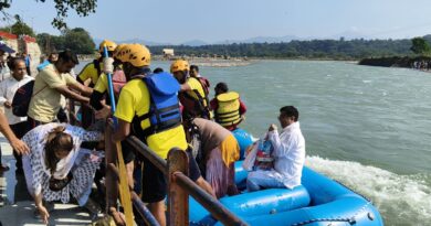 भीमगोड़ा बैराज से जलस्तर बढ़ने पर टापू पर फंसे 30 से 35 लोगो का सकुशल रेस्क्यू